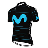 Camisa de Ciclismo Masculina Movistar Preta - Ciclinni