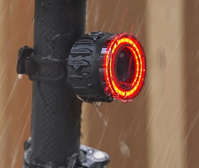 Luz Traseira Para Bike de Alta Visibilidade Multifuncional Com Sensor de Freio - Ciclinni