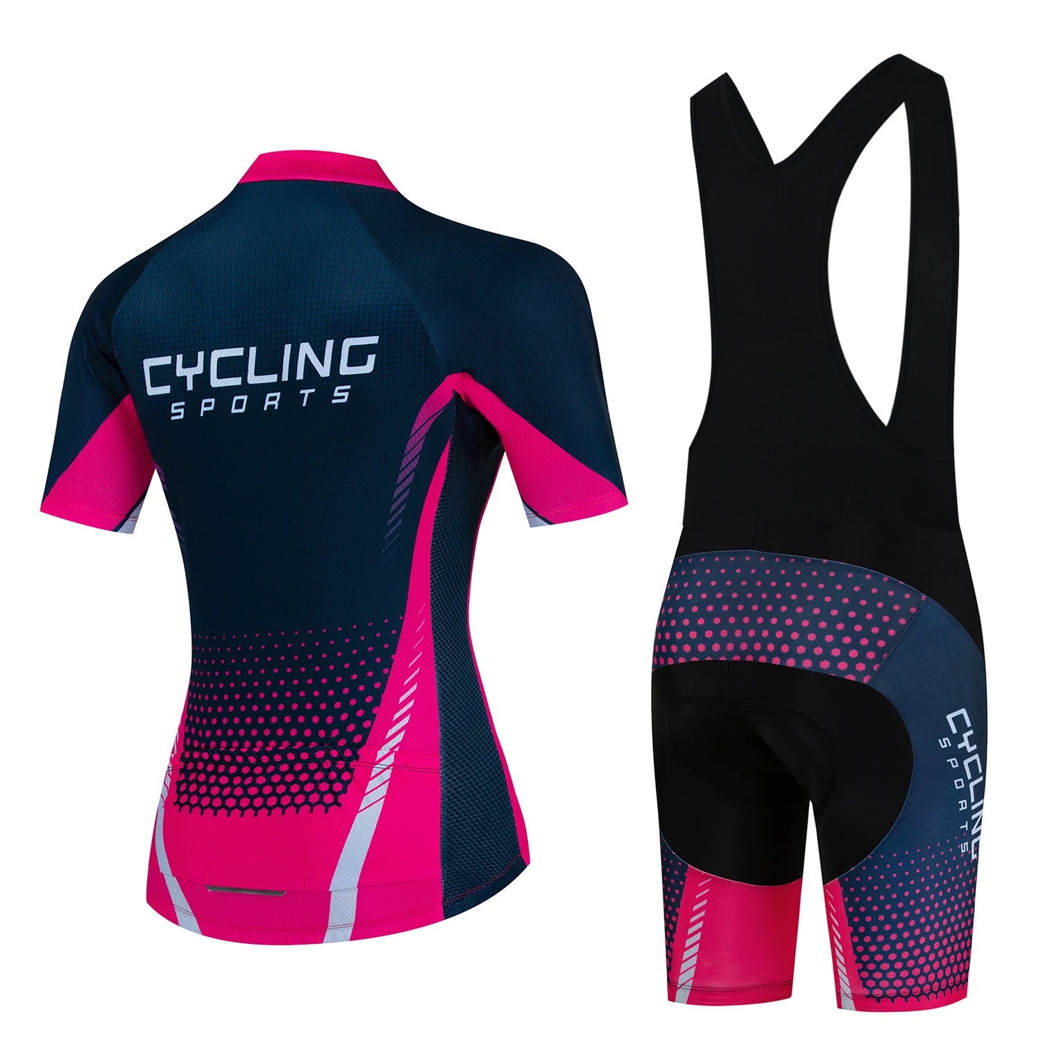 Conjunto de Ciclismo Feminino Camisa e Bretelle Sport Cycling - Ciclinni